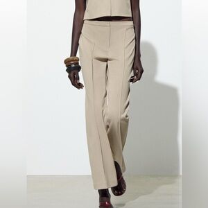 ZARA RIB DETAIL FLARE PANT NEW WITH TAGS!